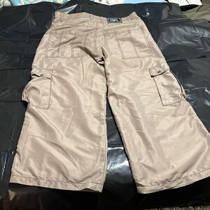 Kikwear khaki lightweight parachute rave pants size 38
